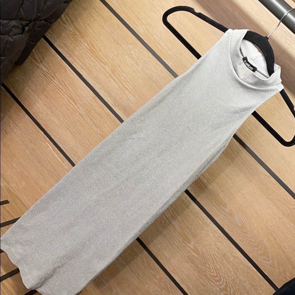 Silver bebe dress